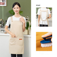 Tabliers de cuisine, cuisine, ultra-fins, légers, sergé, uniforme de chef, résistance à l'huile, lavable en machine, nanotechnologie, restaurant, bar