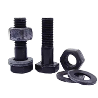 Vis à tête hexagonale haute résistance KH OEM 10.9/12.9 en acier au carbone ANSI ASME DIN SAE DIN933/DIN931 ISO, finition brute, oxyde noir