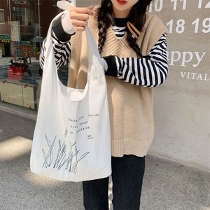 DLBZ Wholesale High Quality Multi-function Vintage Reusable Eco-friendly Fashion Custom <b>Canvas</b> Cotton Rope Handle Shoulder <b>Bag</b> - Product Image 2