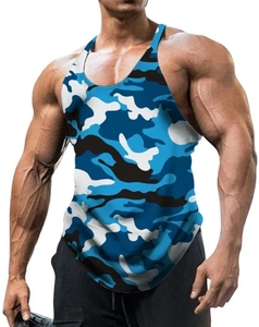 Uomo <span class=keywords><strong>Bodybuilding</strong></span> top senza maniche allenamento <span class=keywords><strong>Fitness</strong></span> canottiere canottiere Oversize canotte di nuova moda - Product Image 6