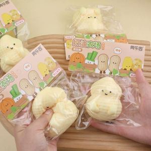 TPR Slow-Rise Realistic Peanut Squishy Fidget <b>Toy</b> - Lifelike Design for <b>Desk</b> Stress Relief & Office Decor Slow Rising <b>Toys</b> - Product Image 4