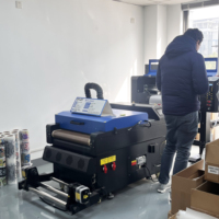 Impresora DTF de 60 cm con agitador, cabezal de impresión I3200, utiliza película PET y polvo de fusión blanco con agitador eléctrico
