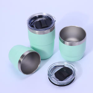 Taza de Café Espresso de 4/6/8 oz con Tapa Magnética de Acero Inoxidable, Disponible en Existencia - Product Image 3