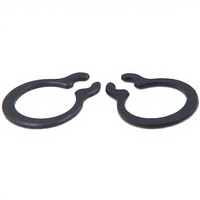 Black Oxide 65Mn External Circlip for Shaft Retaining Anti Loosening Lock Ring Motor Gear Bearing Axial Positioning Fastener