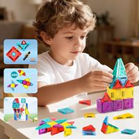 Ensemble de jouets de construction magnétique de haute qualité pour enfants, parking 3D miniature portable de poche, cadeau pour les garçons et les filles