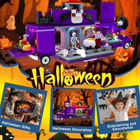 CAYI horreur Halloween jouet ensemble de construction nuit avant noël créatif 1224 pièces à construire jouet Kit cadeaux pour les fans de cinéma jouets enfants
