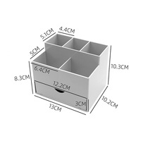 Caja Organizadora de Acrílico DOOSO para Uñas, con Cajón, a Prueba de Polvo, para Esmaltes, Exhibidor de Cosméticos para Técnicos de Salón