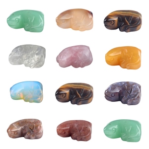 Figura de Lagarto de Piedra Preciosa Tallada a Mano, Estatua de Reptil de Piedra Natural para Decoración de Sala de Estar, Dormitorio o Escritorio - Product Image 1