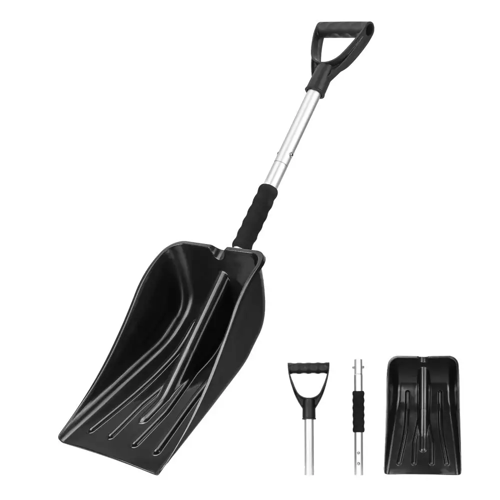 Hot Selling Aluminium Draagbare Intrekbare Lawine Afneembare Sneeuw Shovel Voor Auto Outdoor Wandelen Rugzak Redding