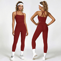 Ensemble de sport deux pièces personnalisé pour femme : soutien-gorge de yoga dos nu et leggings taille haute – Vêtements de fitness et yoga en gros