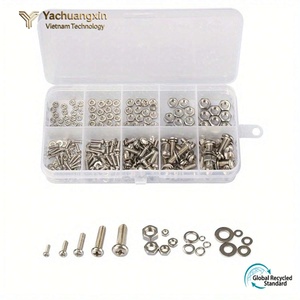 Juego de tornillos hexagonales de acero inoxidable con arandelas, acabado pasivado, clase 8.8 - Product Image 5
