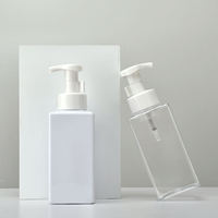 Distributeur de savon liquide en plastique PET de 500 ml avec pulvérisateur à pompe, couleur et logo personnalisés en usine