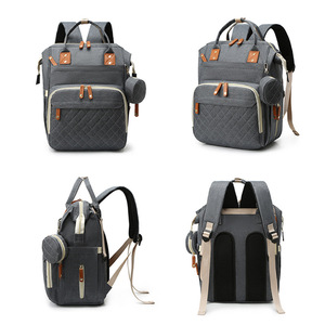 2025 New <b>Large</b>-<b>Capacity</b> Mother <b>Backpack</b> Portable Travel Mommy Bag Bottle Diaper Multi-compartment Mother and Baby Bag - Product Image 2