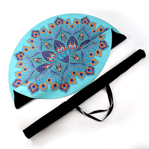 Grand tapis de méditation Tapis de yoga rond Tapis de yoga Pilates Base en caoutchouc naturel antidérapant, prise extra épaisse. Plus épais, plus long et plus large - Product Image 1