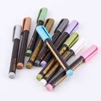 Marqueurs métalliques personnalisables STA, 10 couleurs, feutres permanents pour l'art, marqueurs métalliques imperméables pour la peinture sur roche et sur verre