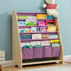 Bibliothèque en bois pliable <span class=keywords><strong>etagere</strong></span> <span class=keywords><strong>mini</strong></span> bibliothèque enfants étagère en bois - Product Image 4