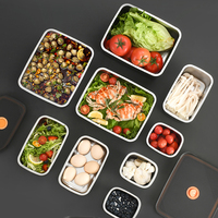 Boîte à lunch bento en acier inoxydable 304 de haute qualité avec trou de vapeur, étanche, blanche, pour le stockage des aliments