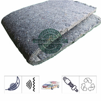Isolant phonique automobile en fibre de coton recyclée et résine phénolique non tissée pour l'isolation du compartiment moteur, réduction du bruit améliorée