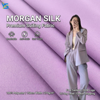 Tissu Mrogan personnalisé, 100% polyester, tissage sergé, teinture, tissu antistatique et respirant en polyester