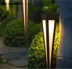 Solar Outdoor light waterproof modern simple lawn light courtyard landscape Garden lamp plug-in lighting