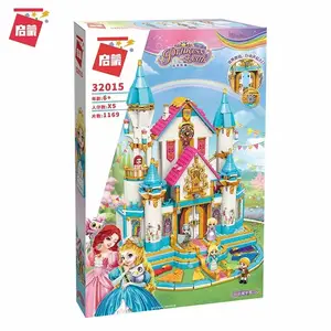 1169PCS Friends Flower Castle Building Block Set Girls Princess Castle Creative Building Stud Building Block Learning Toys Chris