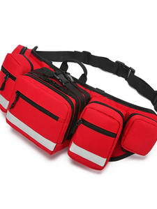 Tas Pinggang Pertolongan Pertama Merah untuk Penyimpanan Medis, Tas Penyelamatan Perjalanan, Kantong Kosong, Tas Selempang Kompak untuk Obat dan Perlengkapan Survival - Product Image 6
