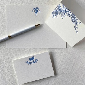 Chất Lượng Cao Thiệp Mời Nghệ Thuật Tùy Chỉnh Kết Cấu Giấy Dày Cảm Ơn Bạn Thẻ Letterpress Cá Nhân Thiệp Cưới Tùy Biến - Product Image 5