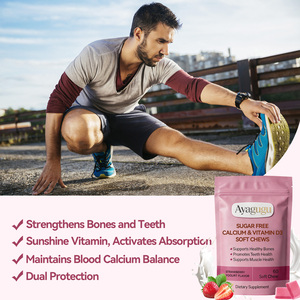 Suplemento Diario OEM de Marca Privada, Refuerzo Inmunológico, Suplemento Dietético para Huesos Fuertes, Venta al por Mayor de Calcium D3 en Tabletas Masticables Blandas - Product Image 3