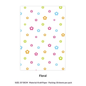 Papel de colores para niños de 100 g, papel kraft grueso, material de embalaje para flores frescas, material artístico para flores de papel - Product Image 4