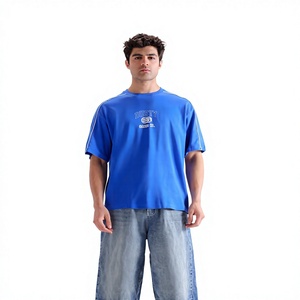 Camiseta de Hombre de Alta Calidad, 100% Algodón Tejido, Logotipo Personalizado en la Parte Delantera, Manga Corta, Diseño Liso, Tela Suave, Venta al Por Mayor - Product Image 1