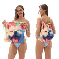 Serviette de plage surdimensionnée en microfibre, pliable comme un sac à dos, serviette de bain pour hommes et femmes, sans sable, séchage rapide