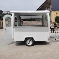 Remorque de camion de nourriture ronde Street Mobile Food Trailers à vendre Hot Dog Cart pour usage commercial