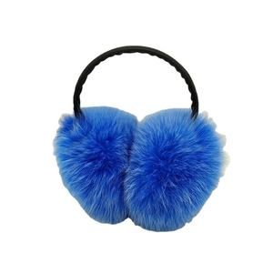 Mwfur unisex फर इयरमफ हेडफ़ोन कान गर्म फैशन फोक्स फर फर इयरमफ फैशन पुरुषों और महिला कान कवर - Product Image 1