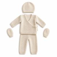 Ensembles de vêtements tricotés pour bébés nouveau-nés en coton d'hiver, personnalisables avec des combinaisons d'articles simples ou multiples, vêtements tricotés pour nourrissons, pulls pour tout-petits