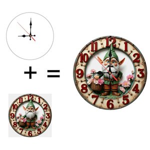 Round Wooden Wall <b>Clock</b> 25Cm Quiet Quartz <b>Clock</b> For <b>Bedroom</b> Living Room Home Decor - Product Image 5
