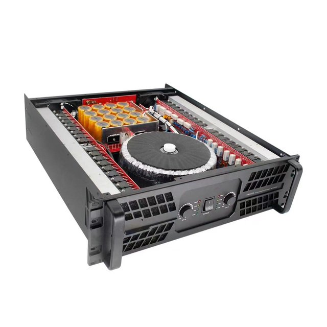 Hot Selling 2-Channel 2000W High Power Professional Class H Amplifier Stable 2 Ohm with Metal Shell