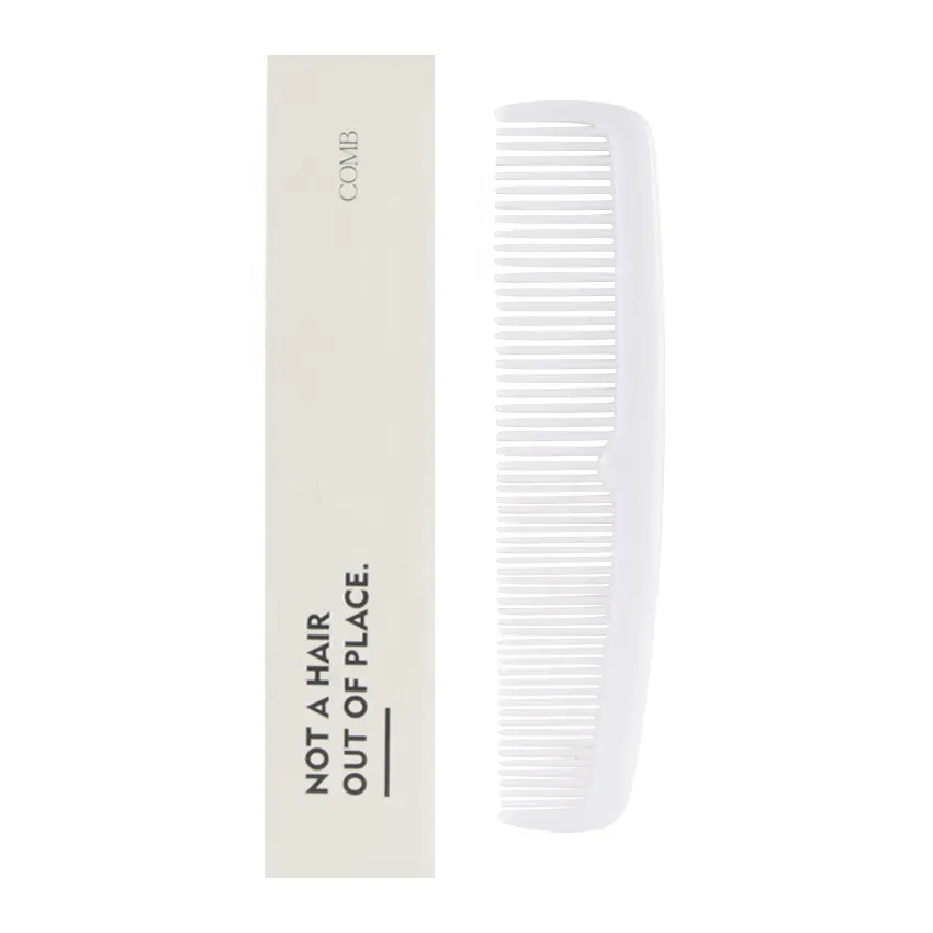 Wholesale Cheap Disposable Hotel Travel Plastic Hair Combs Double Tooth Comb
