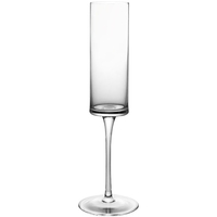 Accepter la personnalisation du cylindre champagne verre clair fête de mariage incassable tasse de champagne à tige