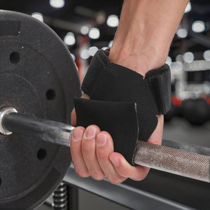 تخفيضات هائلة على أحزمة معصم غير قابلة للتعديل قابلة للإنزلاق مع حماية احترافية لرفع الأثقال من المطاط مخصص - Product Image 2