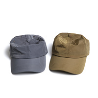 Topi Baseball Poliester 100% Motif Kotak-kotak, Cepat Kering, Bernapas, Unisex, untuk Olahraga Luar Ruangan Musim Panas