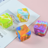 Nouveau jouet anti-stress en silicone 3D transfrontalier, cube magique souple et compressible, en forme de souris, pour la décompression