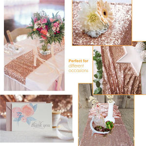 Nappe <span class=keywords><strong>de</strong></span> <span class=keywords><strong>table</strong></span> en or <span class=keywords><strong>rose</strong></span>, décoration, <span class=keywords><strong>chemin</strong></span> <span class=keywords><strong>de</strong></span> <span class=keywords><strong>table</strong></span> à paillettes, <span class=keywords><strong>chemin</strong></span> <span class=keywords><strong>de</strong></span> <span class=keywords><strong>table</strong></span> à paillettes pour mariage - Product Image 3