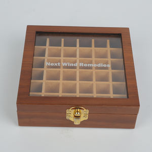 Caja de Perfume Rectangular de Madera MDF de Lujo, Fabricada a Mano, con Empaque Personalizado de Fábrica, para Cuidado de la Piel, Belleza, Medicina y Gafas - Product Image 2