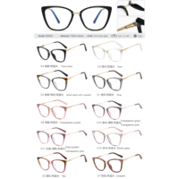 95850 Kacamata Anti-Blue Light Model Baru TR90 Terlaris Bingkai Kacamata Fashionable Cat Eye Grosir Optik Monture De Mujer