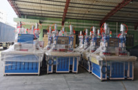 Marque JingYi 8KW Machines à gaufrer haute fréquence à simple face et à double tête pour chaussures de toutes sortes