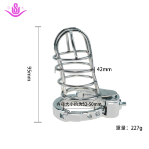 Jaula de Castidad Semicerrada en Oferta, 3 Tamaños, Anillo de Castidad, Dispositivo de Castidad, Juegos SM, Juguetes Sexuales para Adultos, Sexo para Hombres, SM, Hacer el Amor - Product Image 2
