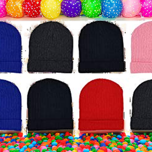 Elegante Gorro de Punto Suave para Niños, Unisex, Casual, con Lazo, Color Caramelo, Melón, Doble Punto, Ajustable - Product Image 2