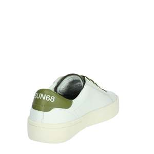 Sneakers da Uomo Sun68 Bianche e Verdi Z35140 Scarpe di Tela alla Moda - Product Image 3
