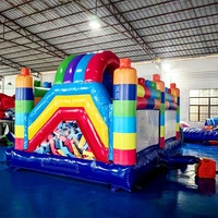 Structure gonflable de jeu pour enfants avec toboggan, en PVC, logo personnalisé imprimé, 5x4m, utilisation extérieure, haute qualité JIALE JL149