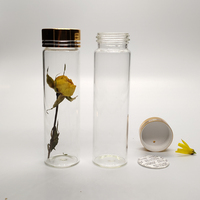 Tube en verre pour bonbons à la vanille avec bouchon à vis en aluminium pour l'impression sérigraphique alimentaire et le traitement de surface